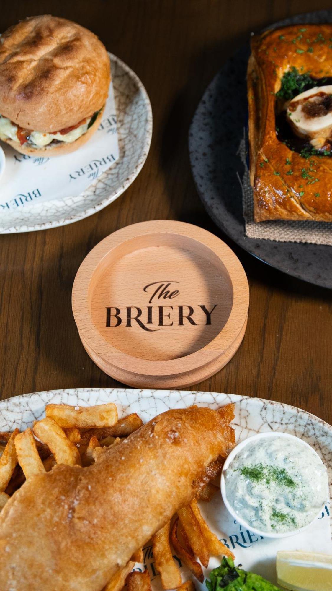 Fish and chips at The Briery restaurant